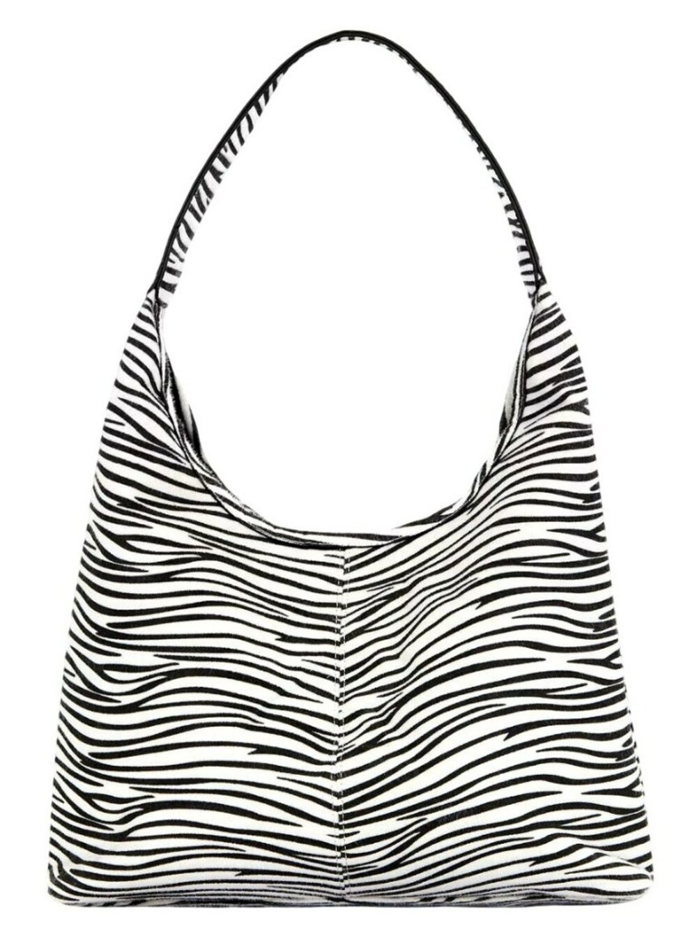 Revolve 8 Other Reasons Zebra Faux Pony Hair Slouch Bag Purse New